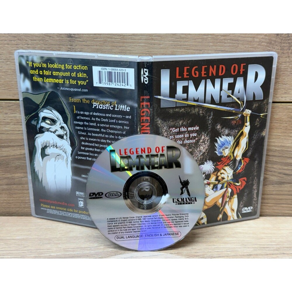 Legend of Lemnear (DVD, 2004) U.S. Manga Corps Anime RARE! OOP!